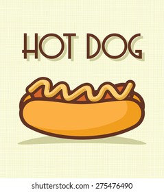 Hot dog vector illustration