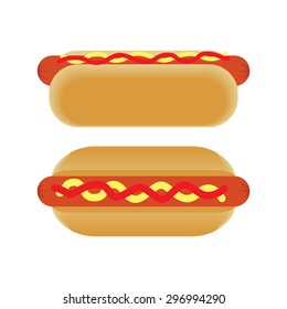 hot dog vector illustration