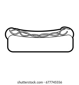 hot dog vector illustration