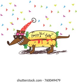 hot dog vector illustration