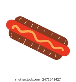 hot dog vector illustration design