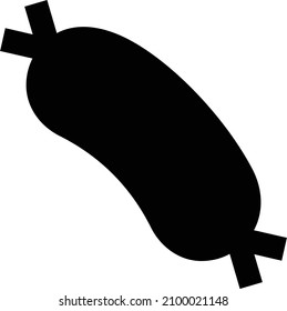 hot dog vector illustration isolated on a transparent background. glyph vector icons for concept or web graphics.