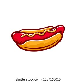 Hot Dog Vector illustrtaion