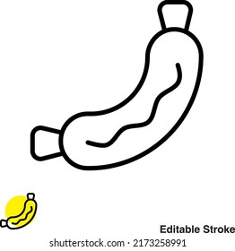 Hot Dog Vector Line Icon