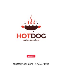 Hot Dog Vector Logo Design