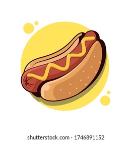 hot dog vector mascot and icon illustration