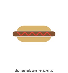 Hot Dog Vector Pictogram Icon Sign