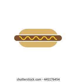Hot Dog Vector Pictogram Icon Sign