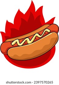 Hot Dog Vector use for logo 