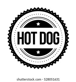 Hot Dog vintage stamp vector