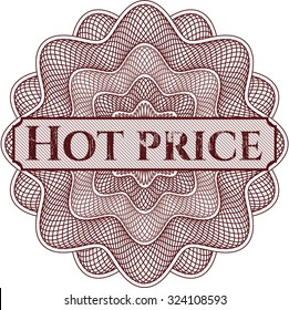 Hot Dogs abstract rosette