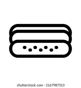 hot dogs icon or logo isolated sign symbol vector illustration - high quality black style vector icons

