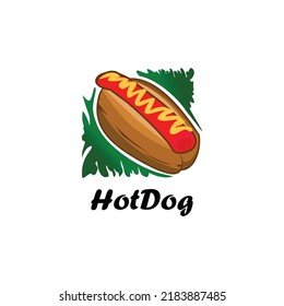 Hot dogs logo design symbol icon