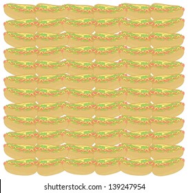 hot dogs pattern