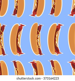 Hot Dogs. Pattern