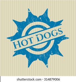 Hot Dogs rubber stamp