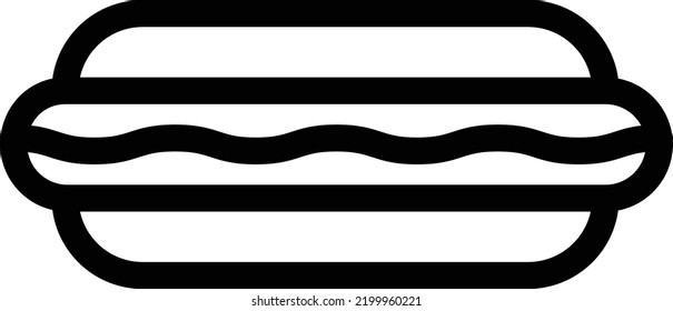 hot dogs Vector illustration on a transparent background.Premium quality symmbols.Stroke vector icons for concept and graphic design.