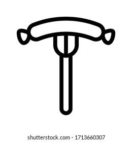 hot dogs vector thin line icon 