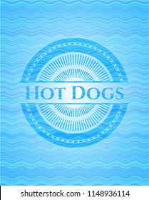 Hot Dogs water style emblem.