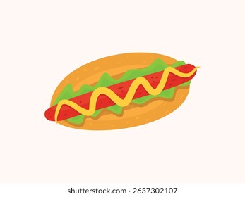 Hot dough vector design illustration in simple and modern style. Ideal for bakery, food, pastry, or cafe-themed content. Great for apps, web, menus, and promotional materials.