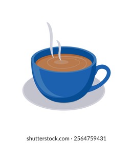 Hot Drink , Autumn Isolated Vector Illustration