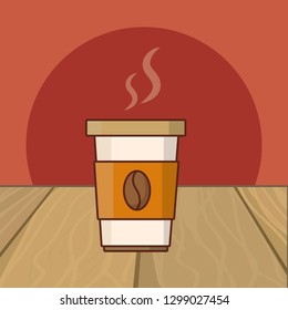 hot drink cartoon