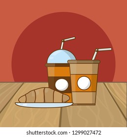 hot drink cartoon