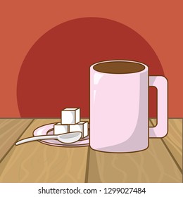 hot drink cartoon