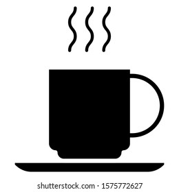 hot drink coffee cup icon vector