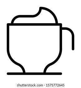 hot drink coffee cup icon vector