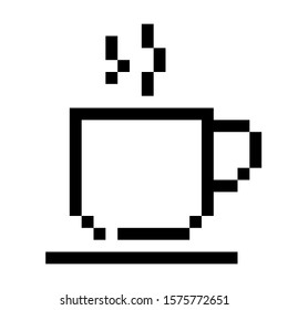 hot drink coffee cup icon vector