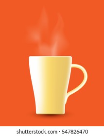 Hot drink, hot coffee, hot milk and other.
vector design