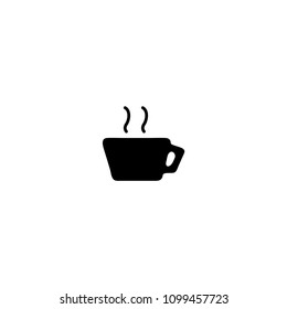 Hot drink cup, coffee, tea vector icon