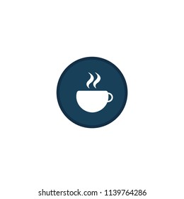 Hot drink cup, coffee, tea vector icon