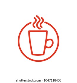 Hot drink cup icon