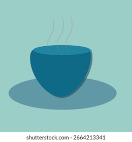 Hot drink cup icon simple beverage illustration