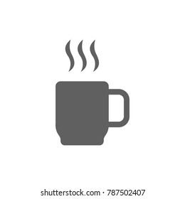 Hot drink cup icon vector