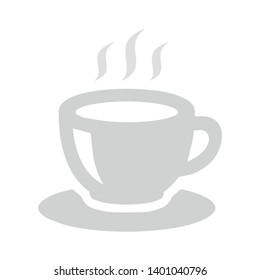 Hot Drink Cup Vector Icon. Filled Flat Sign For Mobile Concept And Web Design. Cup Of Tea With Steam Glyph Icon. Symbol, Logo Illustration. Pixel Perfect Vector Graphics