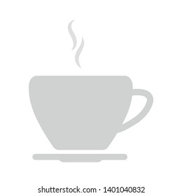 Hot drink cup vector icon. filled flat sign for mobile concept and web design. Cup of tea with steam glyph icon. Symbol Coffee sign icon. Hot Coffee cup.