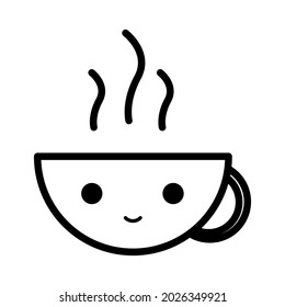 Bebidas calientes personajes lindos para dibujar niños