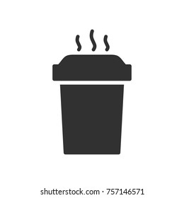 Hot drink in a glass