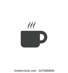 Hot Drink Icon Black and White Vector