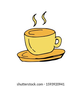 Hot Drink Icon Of Doodle
