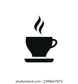 Hot drink icon isolated on white background