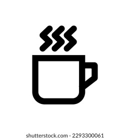 Hot drink icon. Mug. Coffee. Vector.