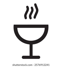 hot drink icon Over White Background