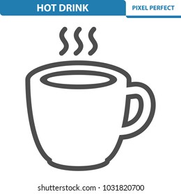 Hot Drink Icon. Professional, pixel perfect icons optimized for both large and small resolutions. EPS 8 format. 12x size for preview.
