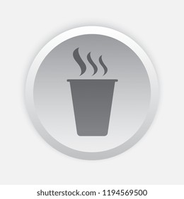 hot drink icon. vector illustration 