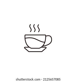 hot drink icons  symbol vector elements for infographic web