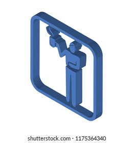 Hot drink isometric left top view 3D icon